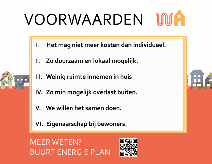 Randvoorwaarden die we als bewoners hebben bedacht voor de aanleg van ons warmtenet.