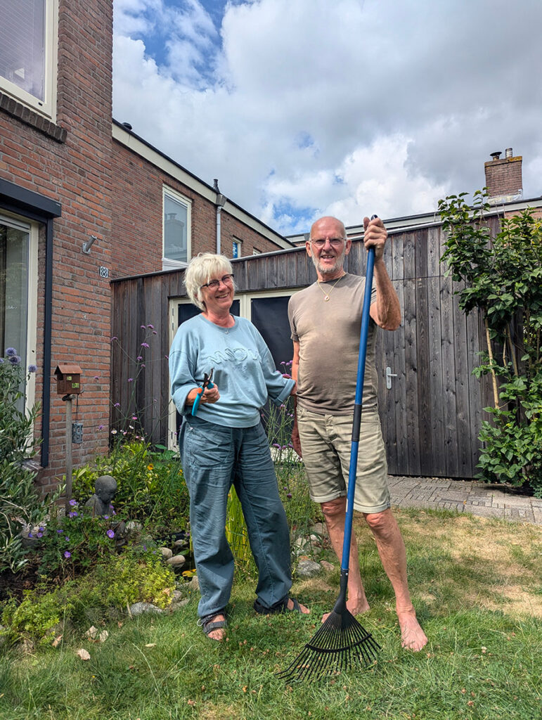 Warm Assendorp - Schaftkeetverhaal - Hans en Margreet in hun tuin